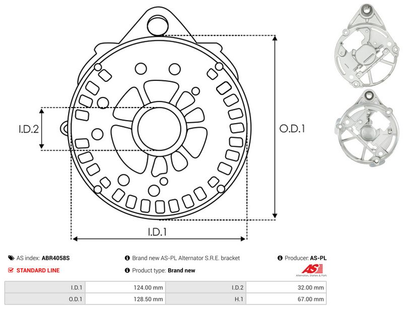 AS-PL ABR4058S Protective Cap, alternator