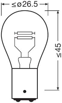 ams-OSRAM 7225-02B Bulb, stop/tail light