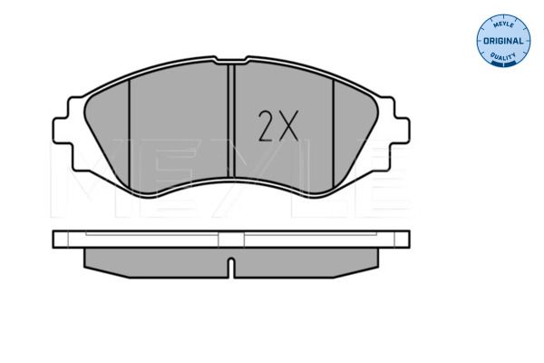 MEYLE 025 232 3417/W Brake Pad Set, disc brake