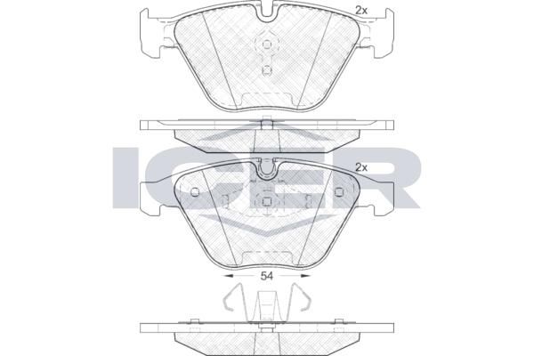 ANDEL 181940 - Brake Pad Set, disc brake