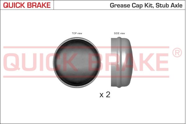 Ковпачок, підшипник колеса, Quick Brake 9821K