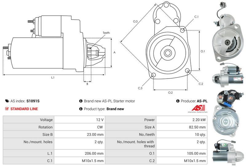 AS-PL S1091S Starter