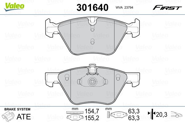 Комплект тормозных колодок на Seria 3, Seria 5, X1, Z4