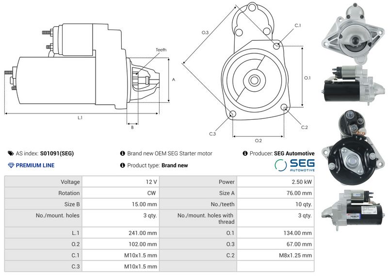 AS-PL S01091(SEG) Starter