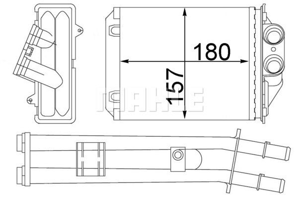 WILMINK GROUP Hőcserélő, belső tér fűtés WG2180091