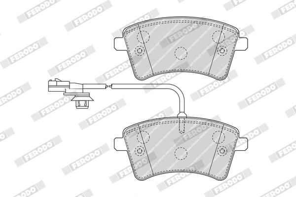 FERODO FDB4340 Brake Pad Set, disc brake