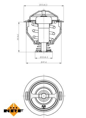 NRF 725209 Thermostat, coolant