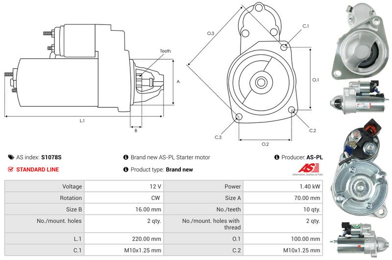 AS-PL S1078S Starter