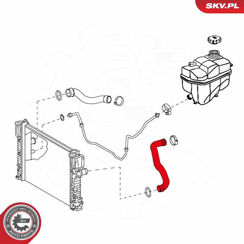 ESEN SKV 24SKV301 Radiator Hose