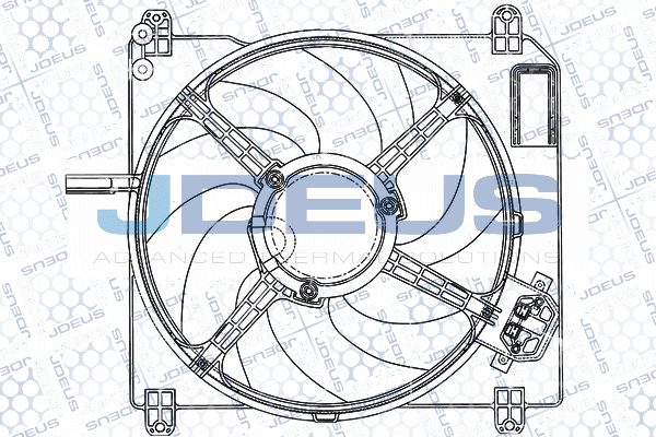 JDEUS ventilátor, motorhűtés EV836400