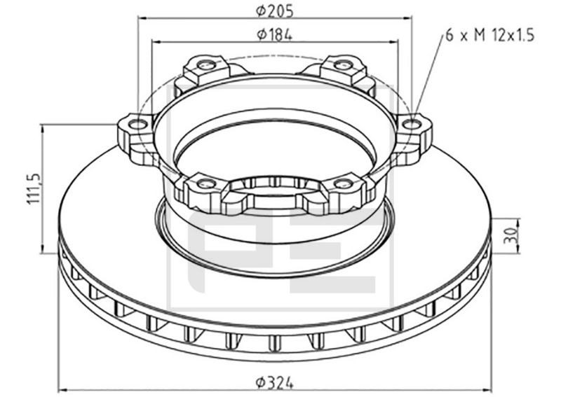 kotouč brzdový MB Vario pn. 016.294-00A