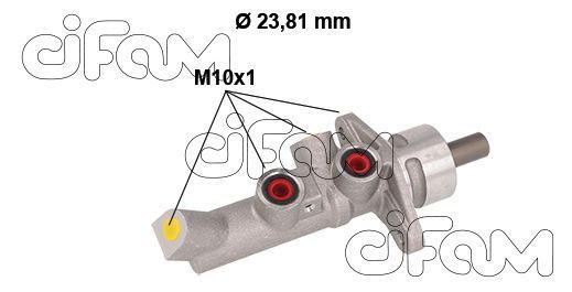 CIFAM TOYOTA главный тормозной цилиндр 4 выхода M10, без ESP AVENSIS 03-08, COROLLA 04-09