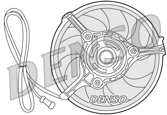 DENSO ventilátor, motorhűtés DER32008