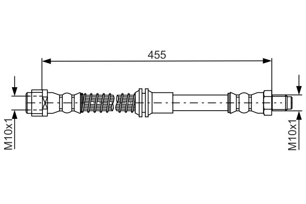 BOSCH шланг тормозной передний Mercedes C204