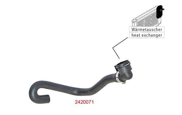 METZGER AUTOTEILE 2420071 Radiator Hose