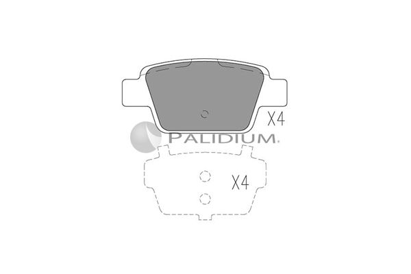ASHUKI by Palidium fékbetétkészlet, tárcsafék P1-1065