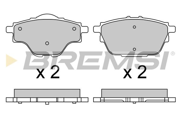 тормозные колодки зад. Citroen C4/Peugeot 308 II 13- (Bosch) (106x51,9x16,7)