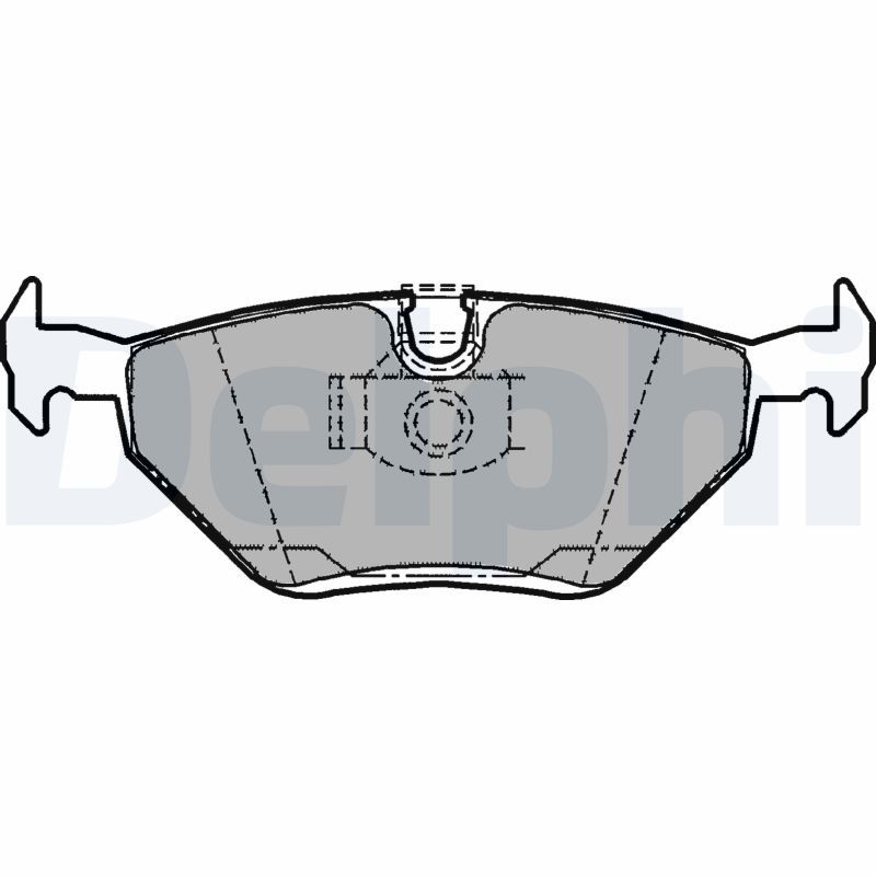 Delphi LP1107 Brake Pad Set, disc brake