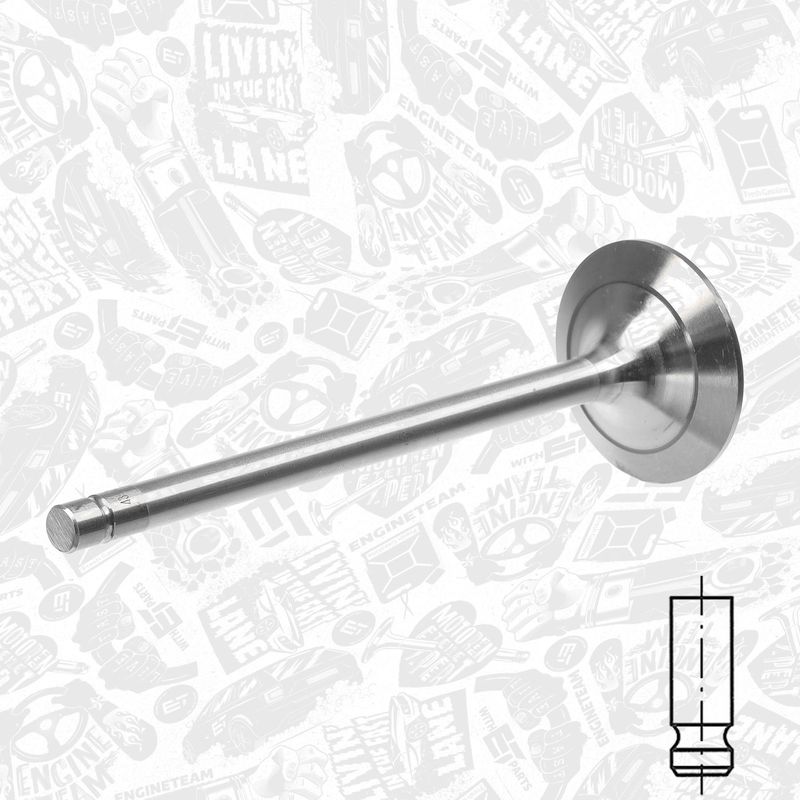 Product Image - Uitlaatklep - VE0180 - ET ENGINETEAM