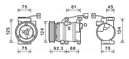 AVA QUALITY COOLING kompresszor, klíma MZAK219