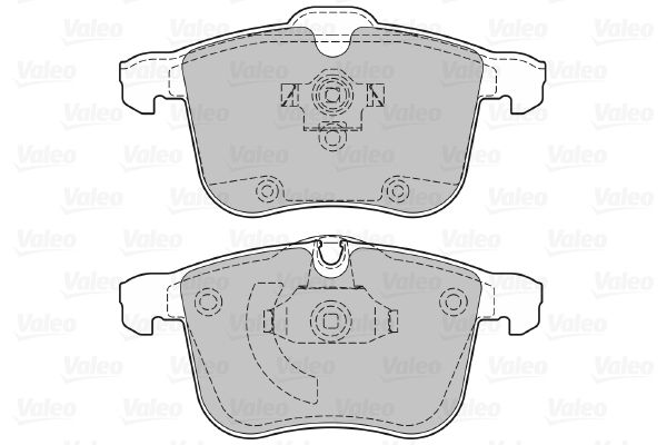 VALEO 598808 Brake Pad Set, disc brake