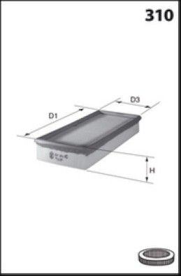 MISFAT Filtre à air P442