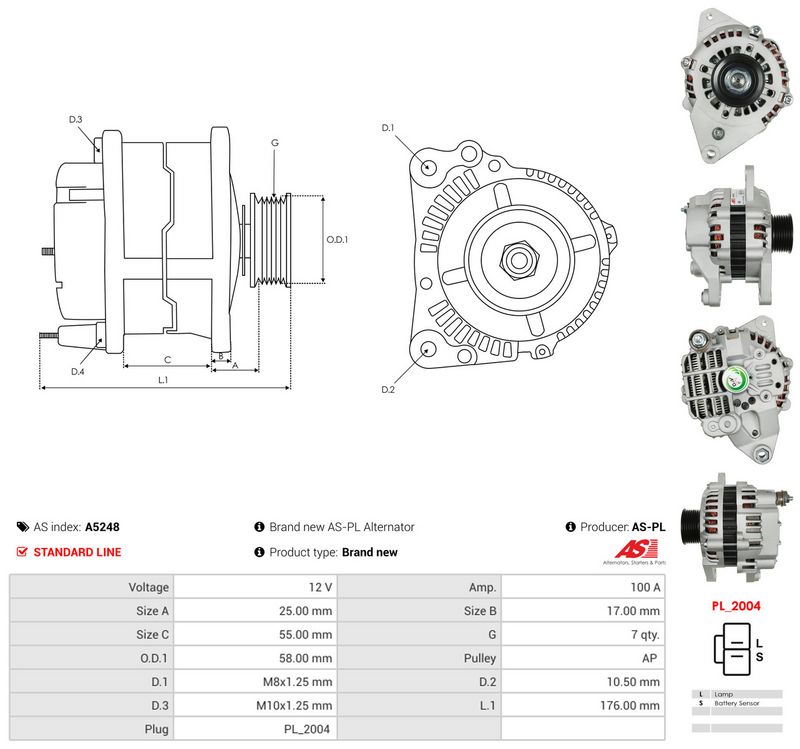 AS-PL A5248 Generatorius