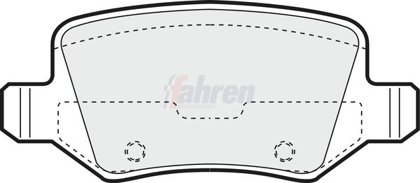 Fahren Brake Pad Set, disc brake FBP3151