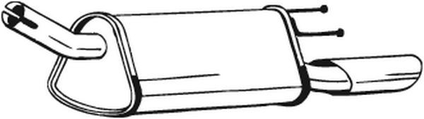 BOSAL hátsó hangtompító 185-371