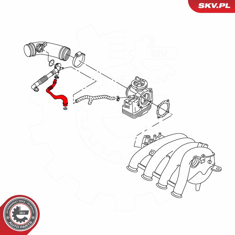 ESEN SKV 54SKV182 Hose, crankcase ventilation