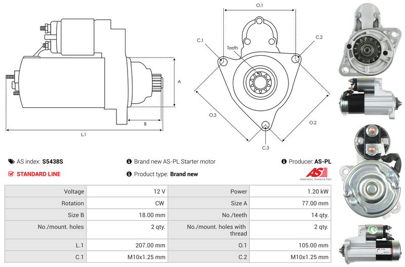 AS-PL S5438S Starter