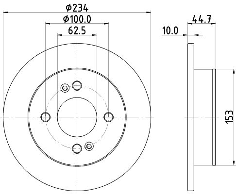 HELLA 8DD 355 126-491 Brake Disc