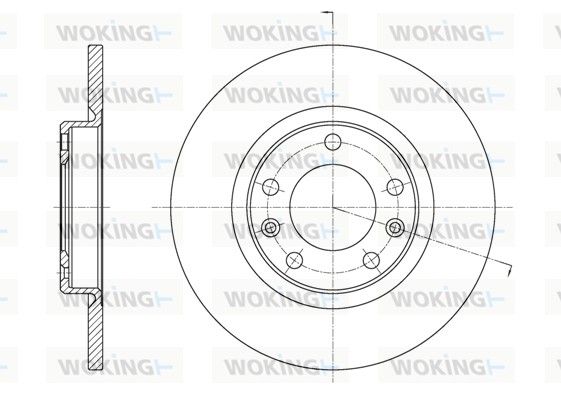 Гальмівний диск, Woking D61555.00