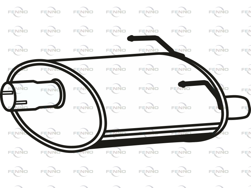FENNO P23080 Rear Muffler