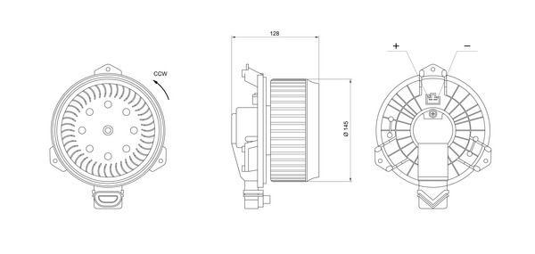 Ventilator, habitaclu MAHLE AB 490 000S