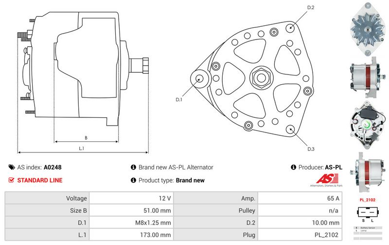 AS-PL A0248 Alternator