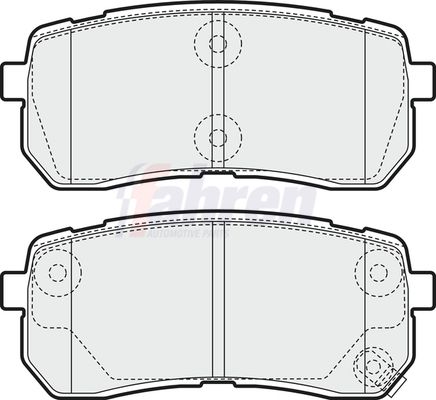 Fahren Brake Pad Set, disc brake FBP3668
