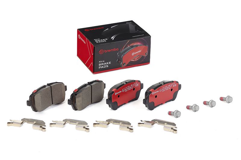 комплект спирачно феродо, дискови спирачки BREMBO