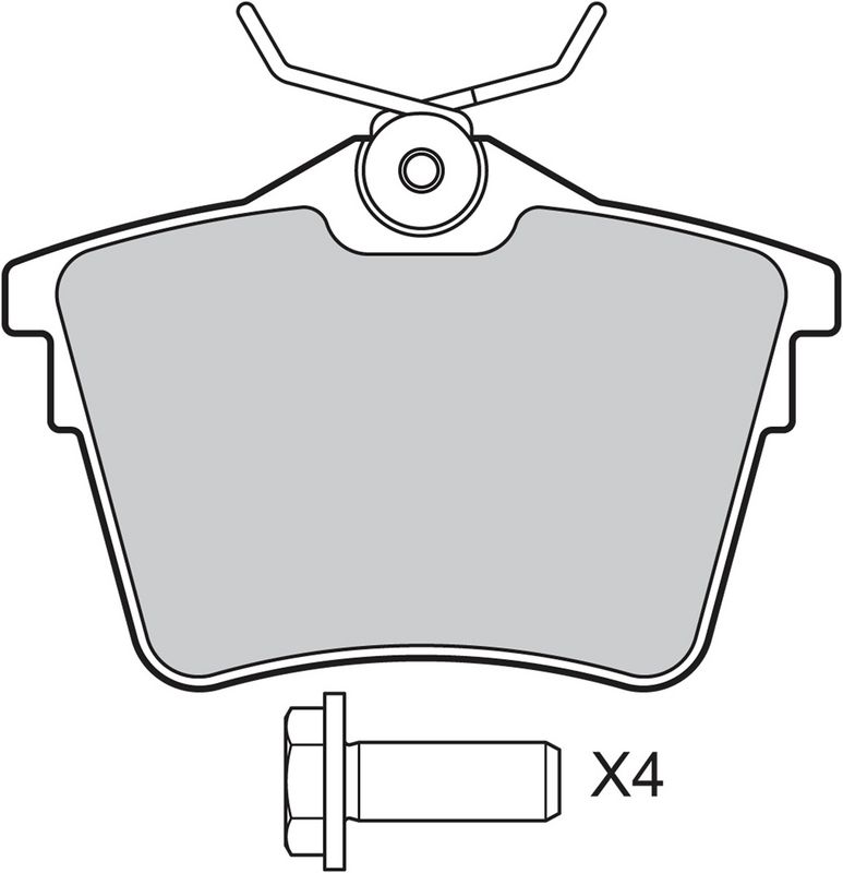 VALEO 598664 Stabdžių kaladėlių komplektas