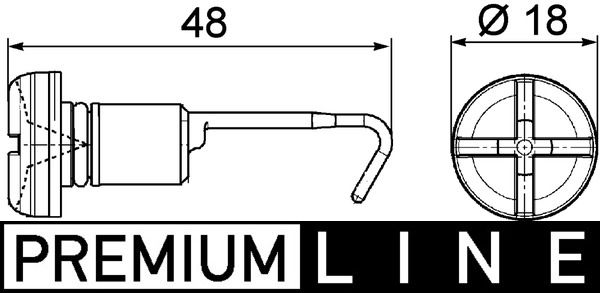 MAHLE Schroef, radiateurdop CRX 49 000P