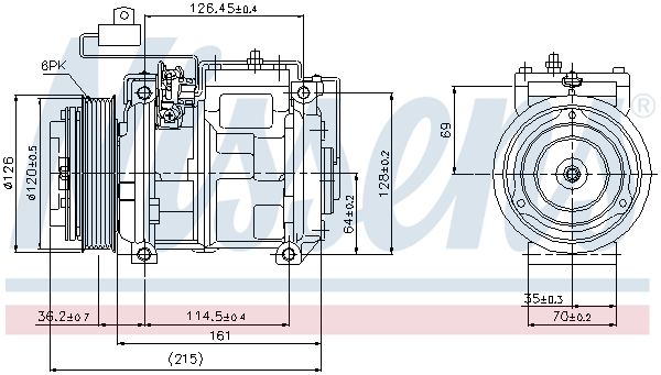 NISSENS 89132 Compressor, air conditioning