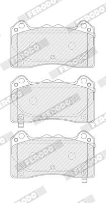 FERODO FDB4830 Brake Pad Set, disc brake