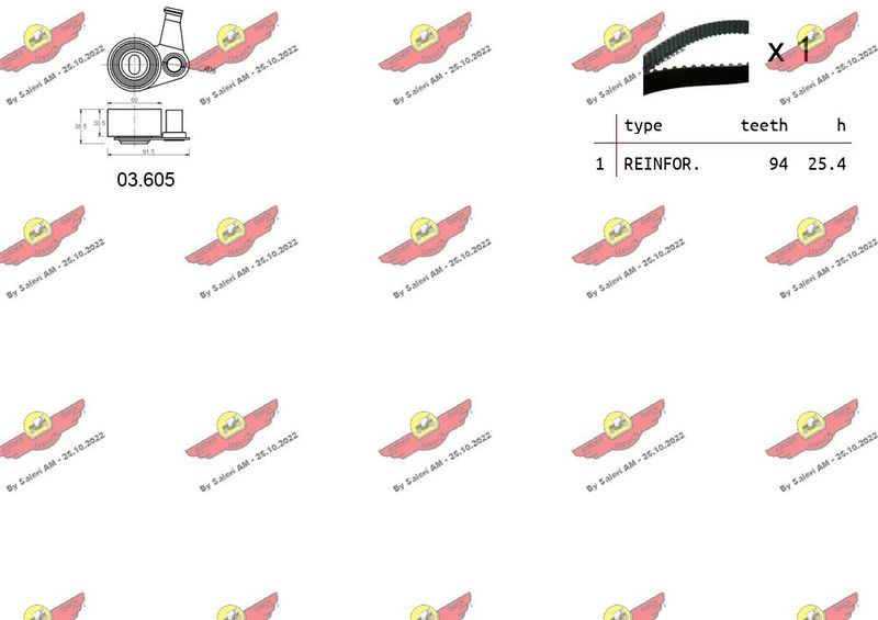 AUTOKIT 04.5412 Timing Belt Kit