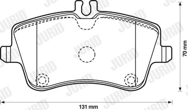 JURID 571986J Brake Pad Set, disc brake