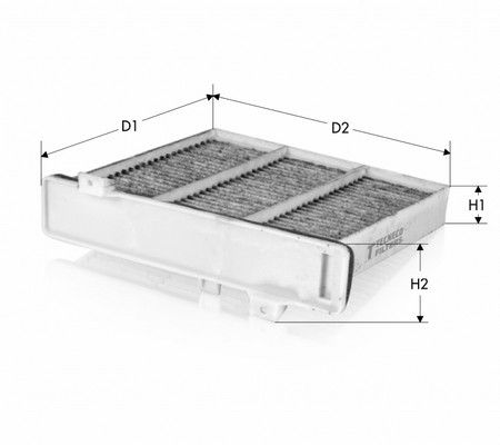 Фільтр, повітря у салоні, Tecneco CK2230C