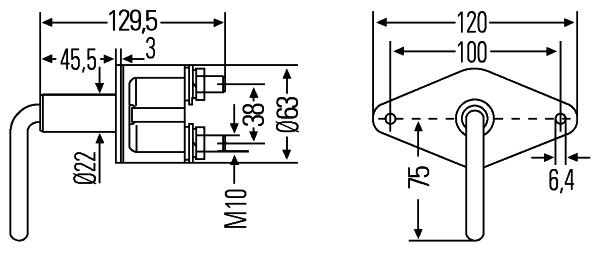 Головний вимикач, акумулятор, Hella 6EK008458-011