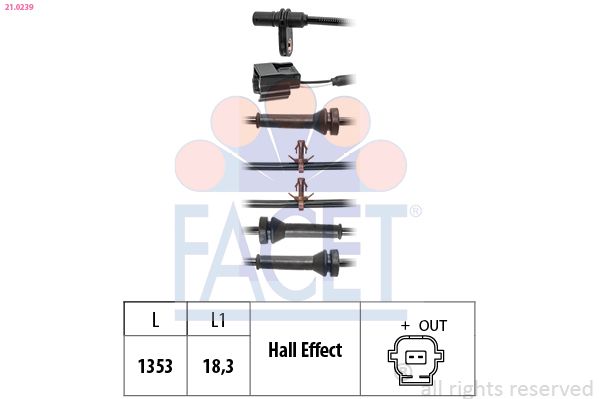 FACET Wielsnelheidssensor 21.0239