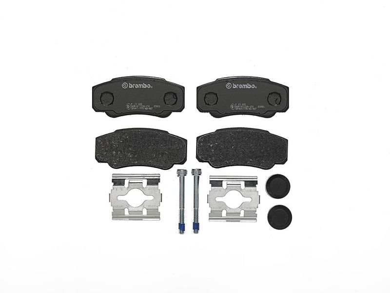 Piduriklotsi komplekt, ketaspidur, BREMBO P 23 093