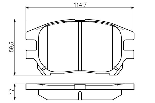 BOSCH гальмівні колодки передн Lexus RX 01-