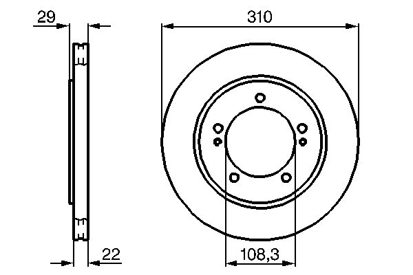 BOSCH 0 986 478 839 Brake Disc